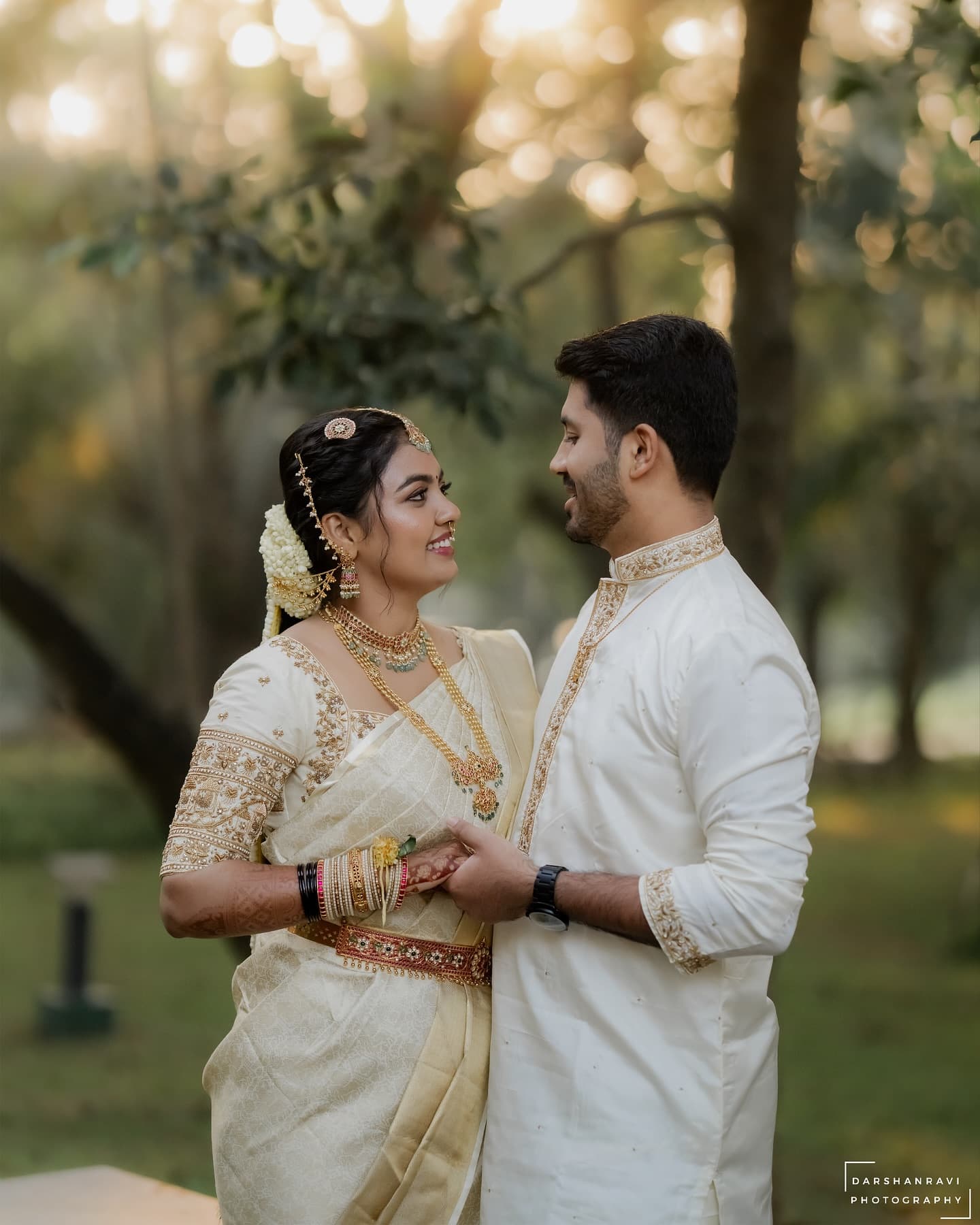Seerath and Devanshu on their wedding day
