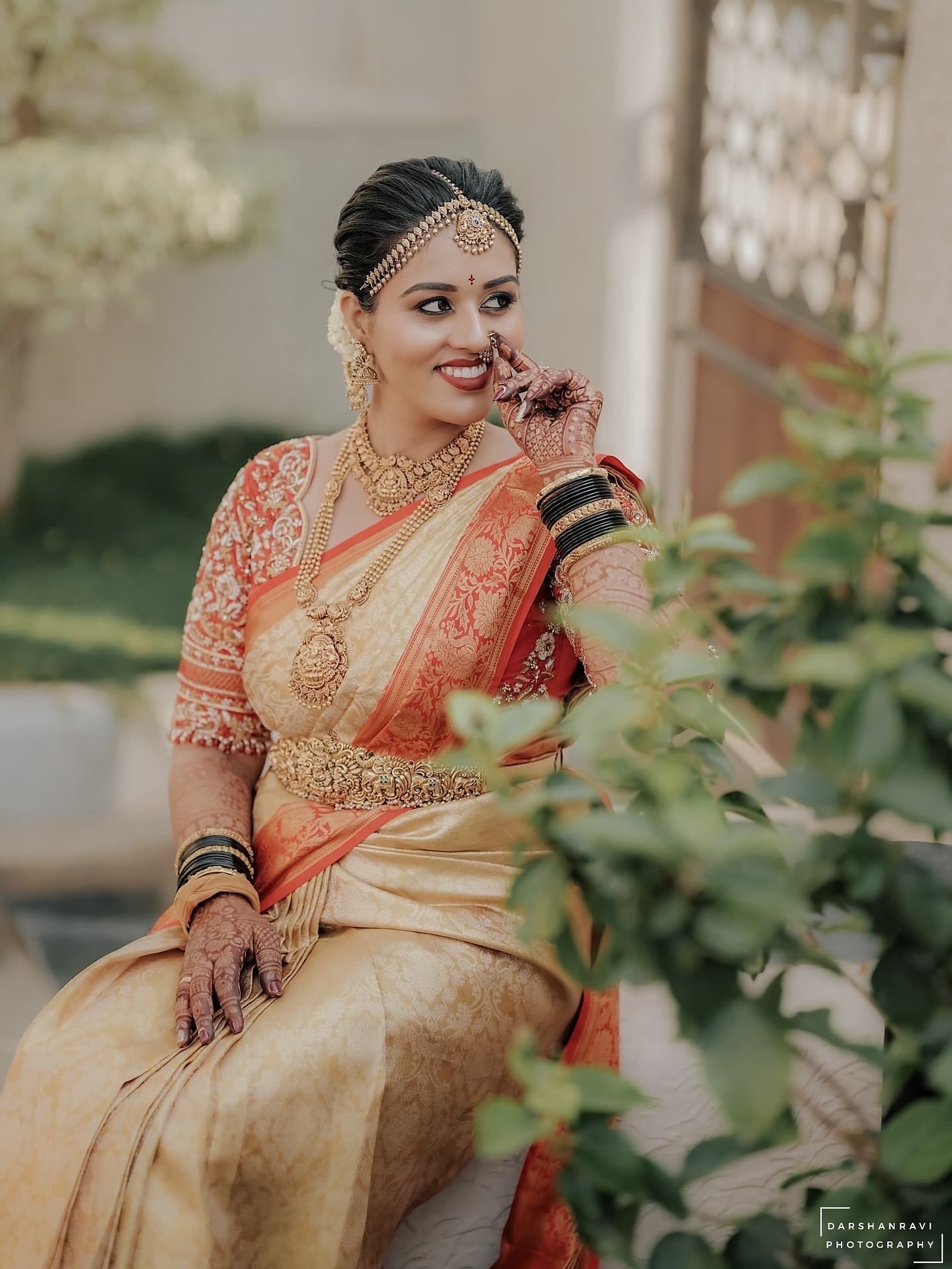 Srishti and Akshay on their wedding day